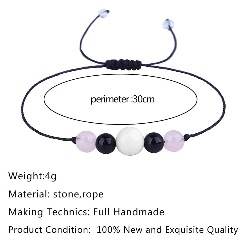 Natural Healing Stone Quartz Crystal Chakra Bracelet - Meaningful