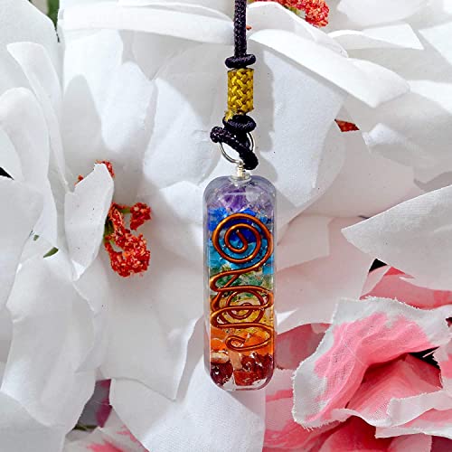 Orgonite Chakra Pendant - Healing Stone Necklace for Balance