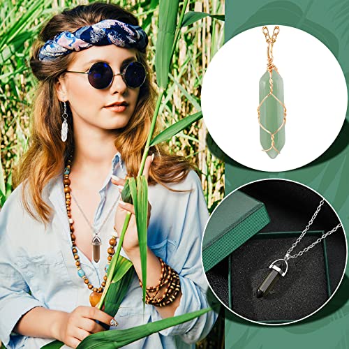 16 Piece Healing Crystal Stone Pendant Necklaces