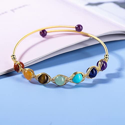 Jovivi 7 Chakra Crystal Bracelet for Women
