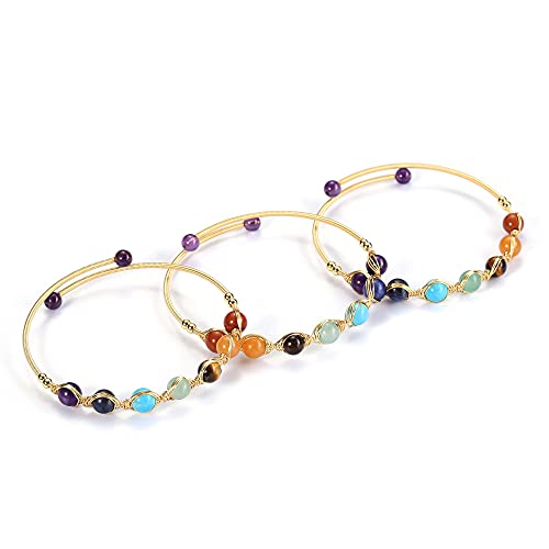 Jovivi 7 Chakra Crystal Bracelet for Women