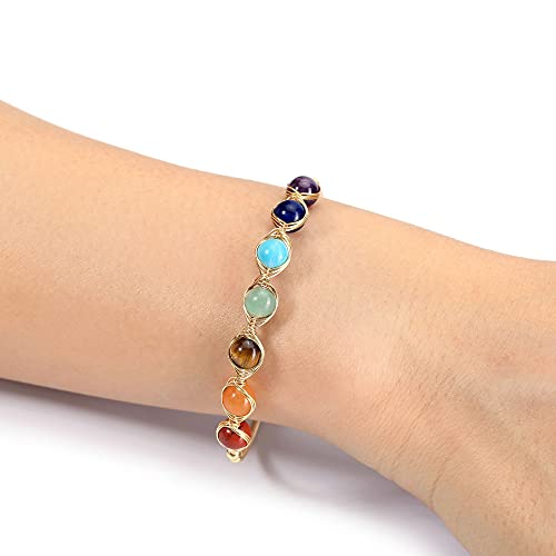 Jovivi 7 Chakra Crystal Bracelet for Women