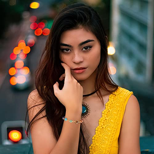 7 Chakra Healing Gemstone Bracelet for Spiritual Luck