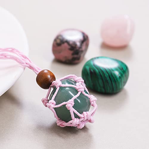 Heart Chakra Healing Crystal Necklace with Natural Gemstones