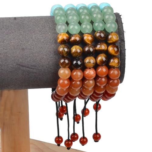Seven Chakra Stones Macrame Bracelet - Balance Energy