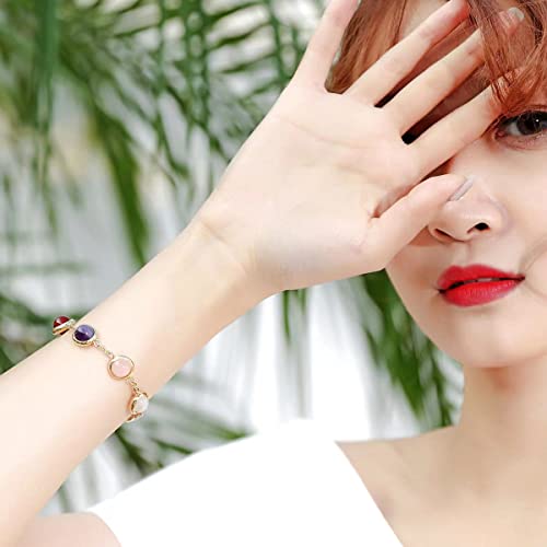 Handmade Chakra Bracelet with Healing Gemstones for Women