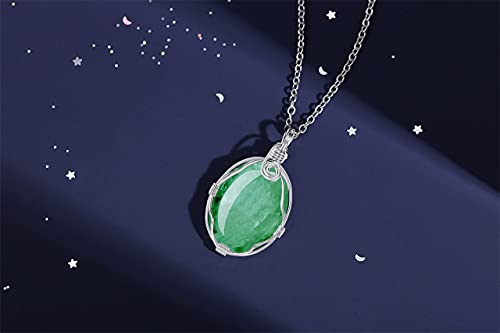 Green Aventurine Crystal Necklace for Women - Spiritual Healing
