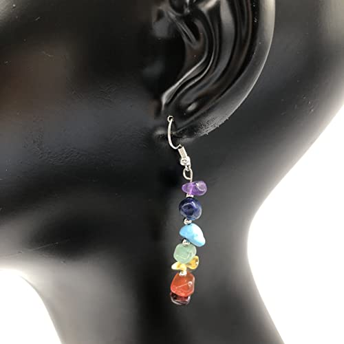 Chakra Stone Beaded Earrings for Women - Colorful