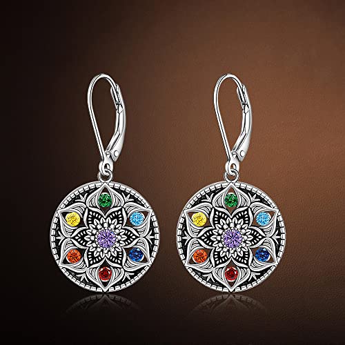7 Chakras Flower of Life Earrings TonchoMacro