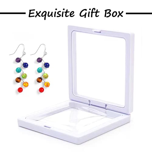 7 Chakra Dangle Earrings for Women Girls