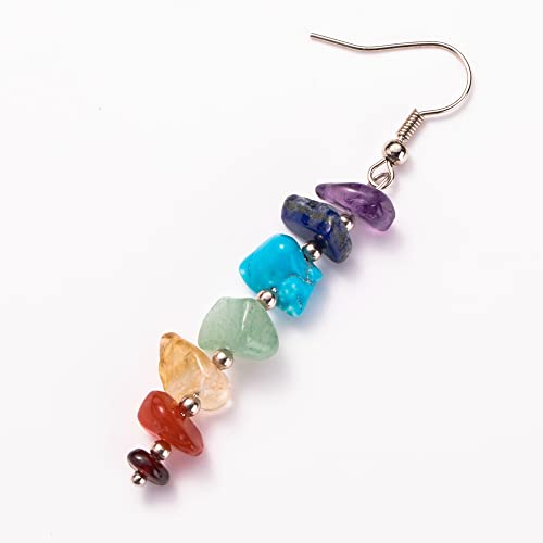 Chakra Stone Dangle Earrings for Women