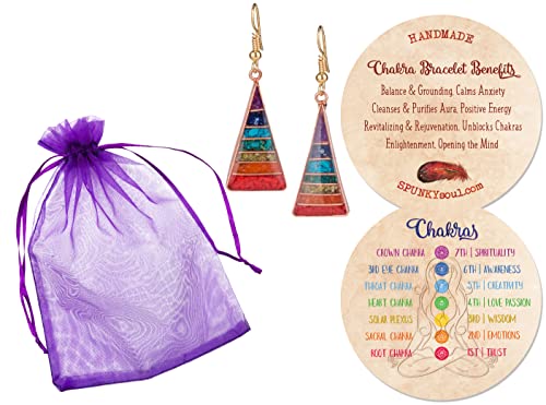 Handmade Boho Chakra Healing Earrings for Women