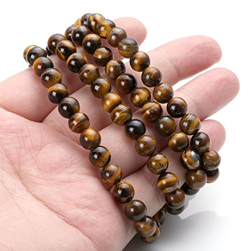 Tiger Eye Gemstone Beads Prayer Mala Bracelet & Necklace