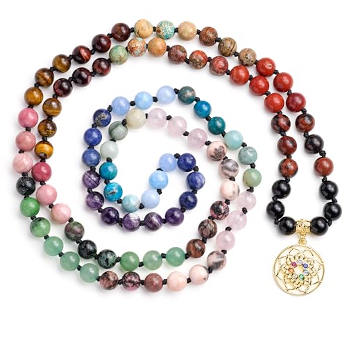 Chakra Healing Crystal Stone Beaded Wrap Bracelet