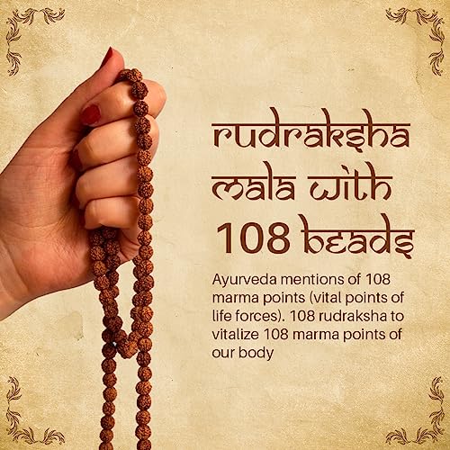Handmade Sacred Rudraksha Mala for Spiritual Awakening