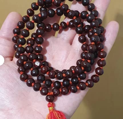 Hand Knotted Red Wood Tarot Meditation Rosary