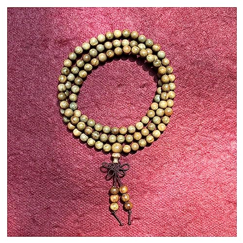 Natural Green Sandalwood 108 Mala Beads - Tibetan Buddhism