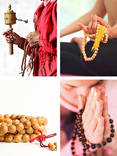 Mandala Crafts Bodhi Seed Mala Beads - 108 Beads