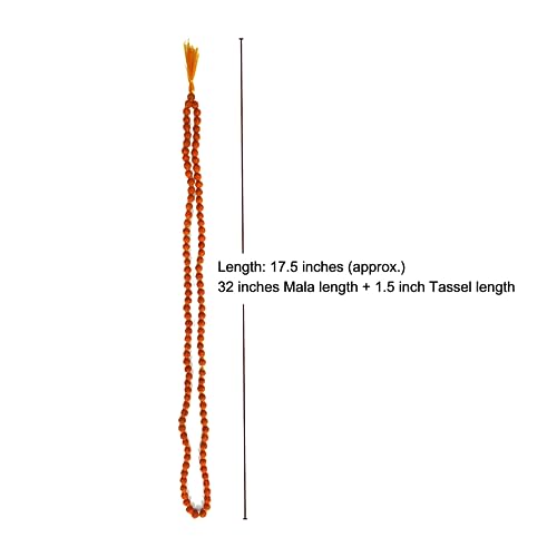 Hari Om Bhandar Divine Rudraksha Mala - 6mm Beads: Meditation & Yoga