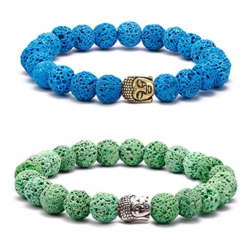 RUBYCA 40PCS Spiritual Metal Beads for Jewelry Making