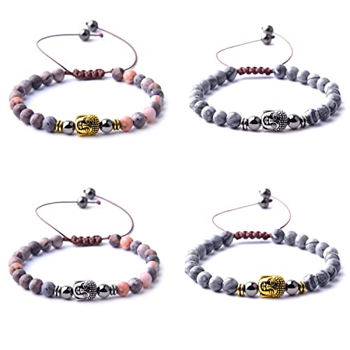 RUBYCA 40PCS Spiritual Metal Beads for Jewelry Making