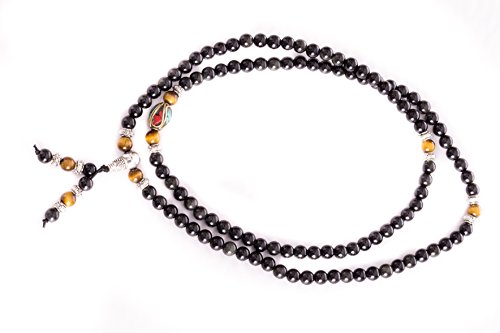 Om Shanti Crafts Black Obsidian & Tiger Stone Bracelet