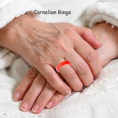 ZZ ZINFANDEL Carnelian Crystal Rings for Women