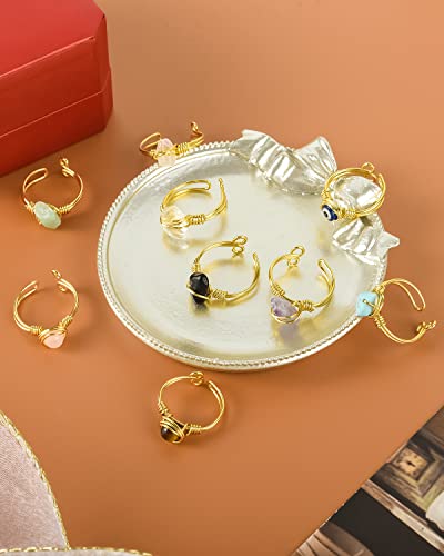 SIROLISA Crystal Healing Ring Set for Women