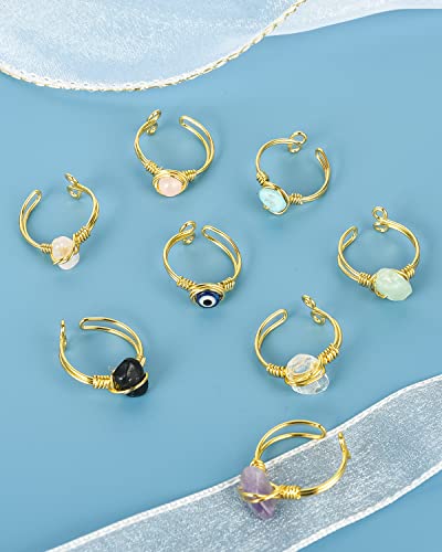 SIROLISA Crystal Healing Ring Set for Women