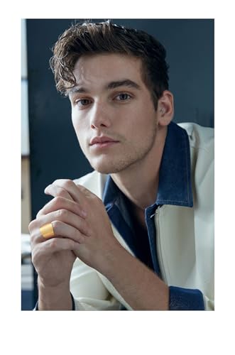 Amaxer Metatron’s Cube Ring for Men Stainless Steel Vintage Sacred Geometry Spiritual Protection Amulet Ring Statement Band for Men Women (20mm-gold)