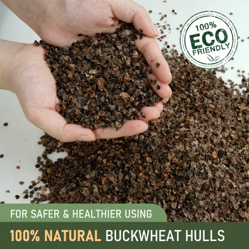 MEREZA Meditation Cushion, 5" Thick Yoga Pillows for Sitting on Floor with Buckwheat Yoga Bolster Pillow Velvet Cover Machine Washable Meditation Pillow Zafu Yoga Pillow