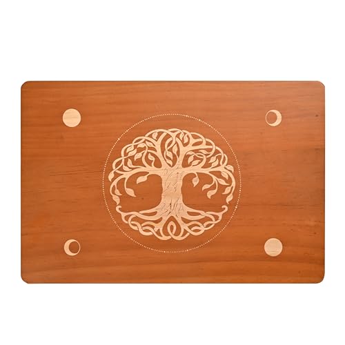 Altar Table, Meditation Table, Decorative Riser Wood Tray, Wooden Witch Altar, Wiccan Alter Table, Buddhist Shrine, Small Alter Table for Relaxation