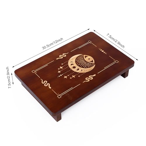 YIASSON Altar Table, Altar Supplies, Wiccan Alter Table, Meditation Table, Meditation Alter Table, Altar Shelf, Altar Decor, Buddhist Shrine,12x8 inches (Eye)