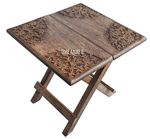 Small Altar Table, Meditation Table Altar, Small Puja Table, Meditation Altar Wood Wiccan Altar Table Buddhist Table, Tea Table Japanese, Small Low Side Table Dragon (Folding Small Floral)