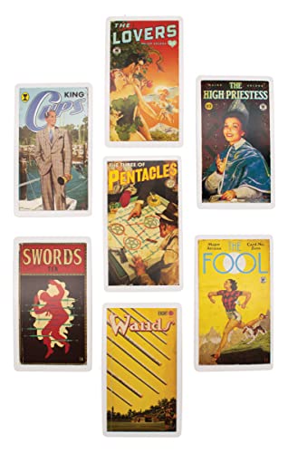 Pulp Magazine Themed Tarot Card Deck - 78 Cards