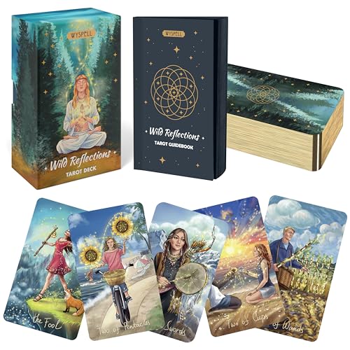 Nature-inspired Wyspell Wild Reflections Tarot Cards Set & Guide