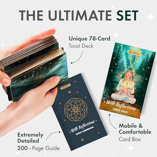 Nature-inspired Wyspell Wild Reflections Tarot Cards Set & Guide