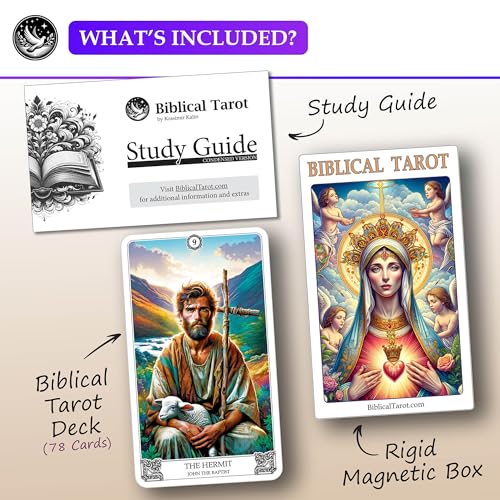 Biblical Tarot Deck: 78 Cards, Guidebook, Premium Quality