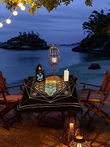 7 Chakra Indian Alter Cloth for Tarot Spread