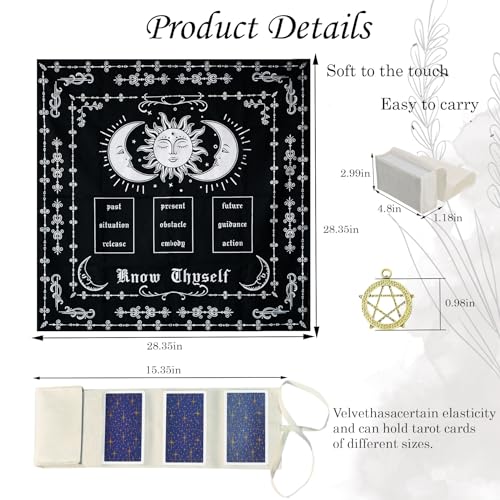 Knana Tarot Cloth Altar Mat for Witchcraft