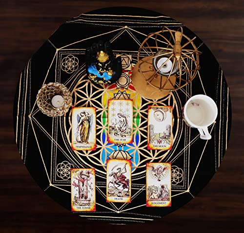 7 Chakra Indian Alter Cloth for Tarot Spread