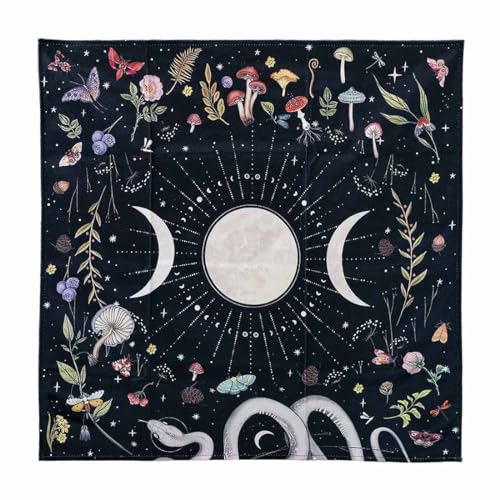 Celtic Triple Moon Altar Cloth Bundle with Tarot Bag