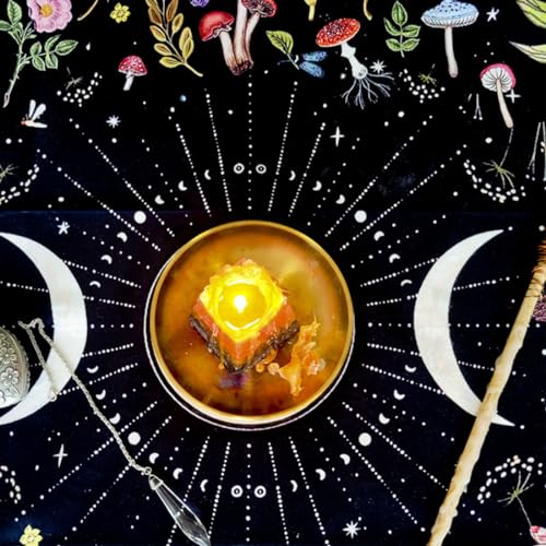 Celtic Triple Moon Altar Cloth Bundle with Tarot Bag