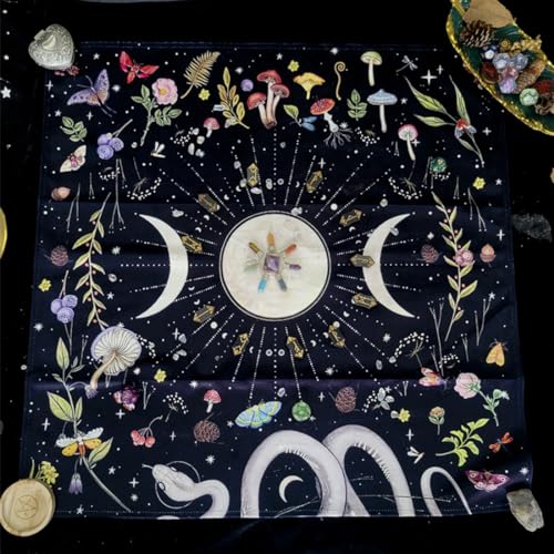 Celtic Triple Moon Altar Cloth Bundle with Tarot Bag