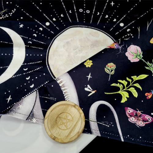 Celtic Triple Moon Altar Cloth Bundle with Tarot Bag