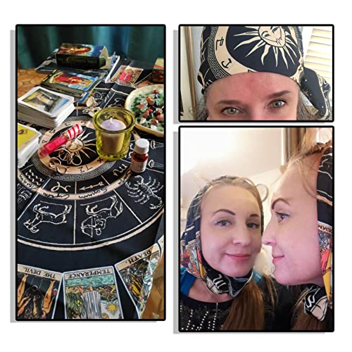 Star Tarot Tablecloth Set with Zodiac Wall Decor