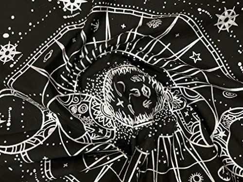 Celestial Moon Phases Altar Cloth for Tarot Reading