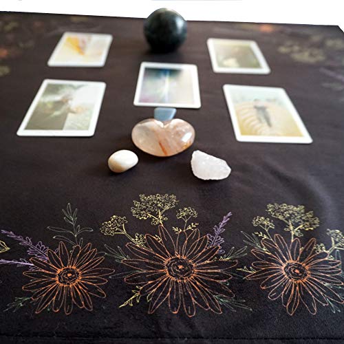 Kitchen Witch Herbology: Large Black Tarot Cloth