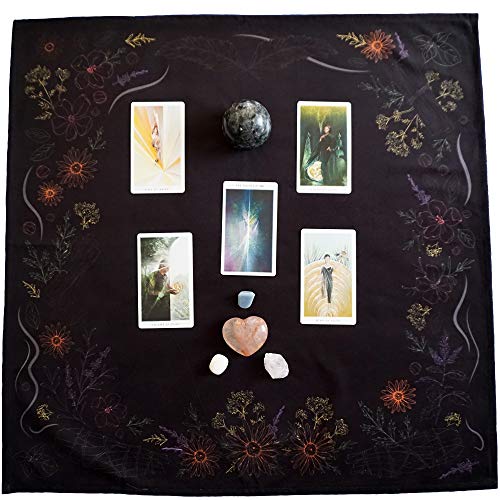 Kitchen Witch Herbology: Large Black Tarot Cloth