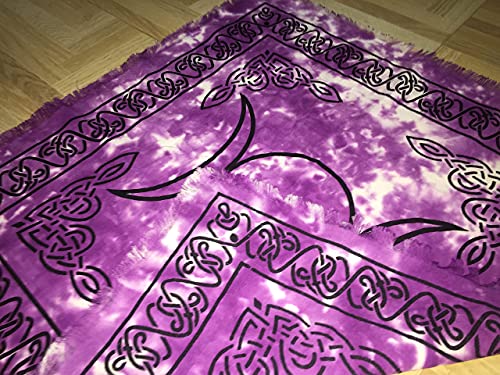 Indian Triple Moon Purple Altar Cloth 18